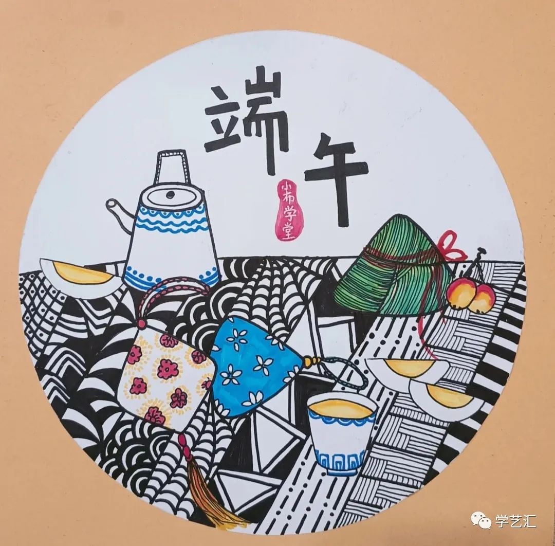 17张漂亮的端午节粽子、端午节划龙舟儿童画图片-图16