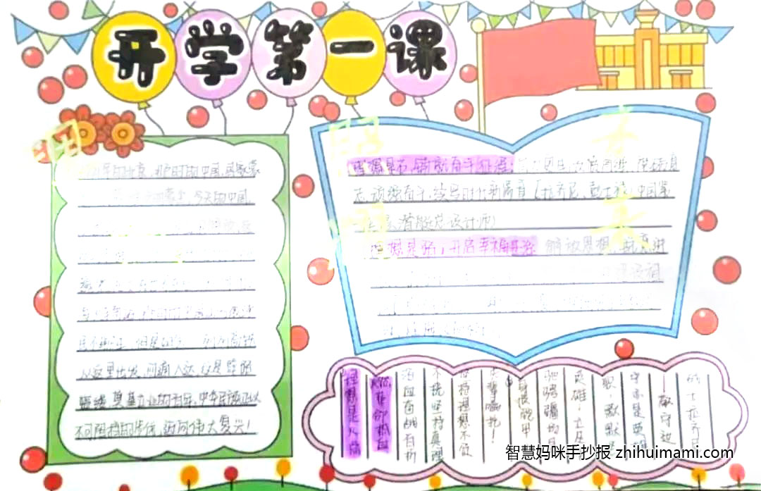 五年级理想照亮未来手抄报绘画-图1