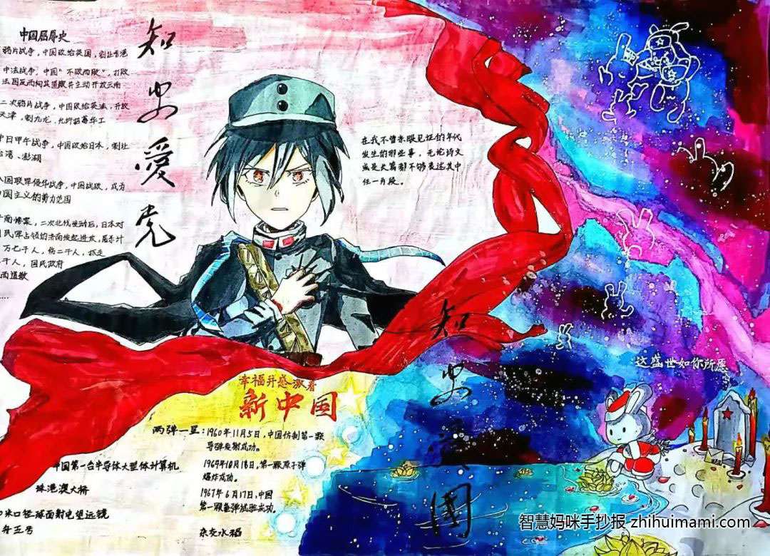 7张漂亮的知史爱党手抄报绘画-图6