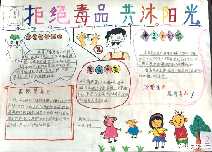 依法禁毒从我做起小学禁毒手抄报一等奖（9张）-图9