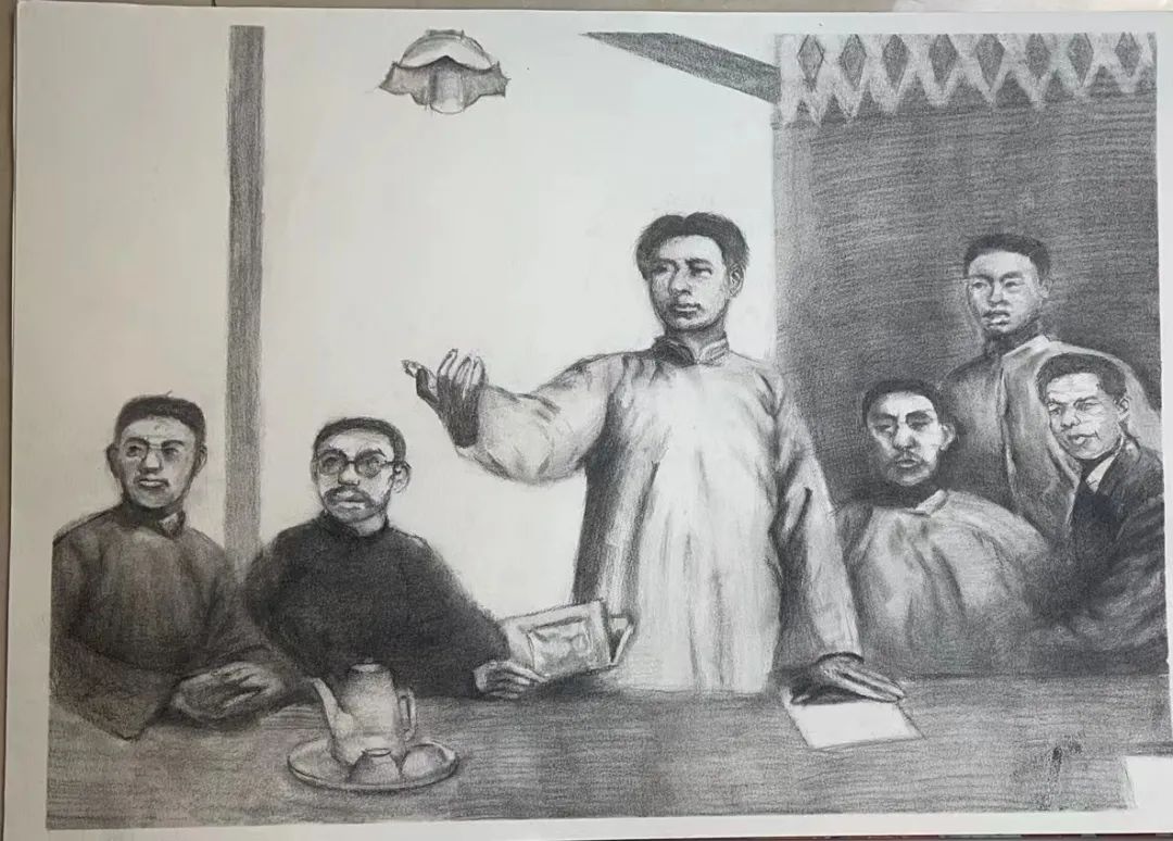 8张喜迎二十大主题绘画“永远跟党走 奋进新征程”-图6