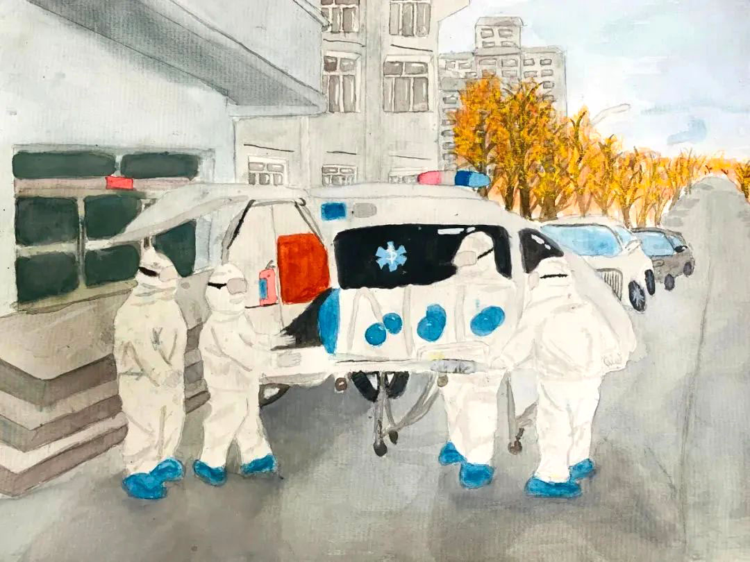 画笔绘党恩 喜迎二十大主题绘画图片-图3