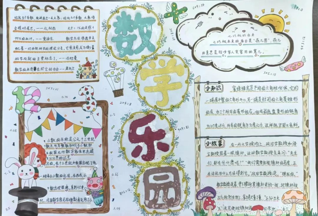 数学乐园手抄报图片-图1