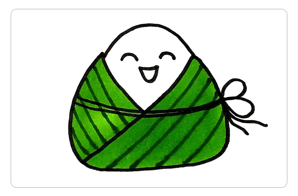 端午节画粽子，字母y画可爱的小粽子简单又有趣-图6