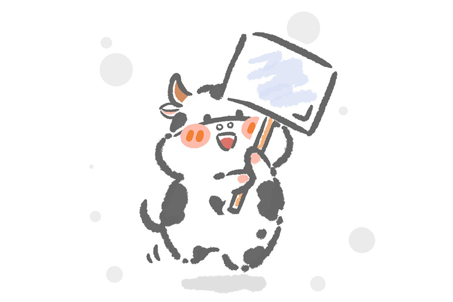 可爱的卡通十二生肖简笔画 十二生肖举牌照-图5