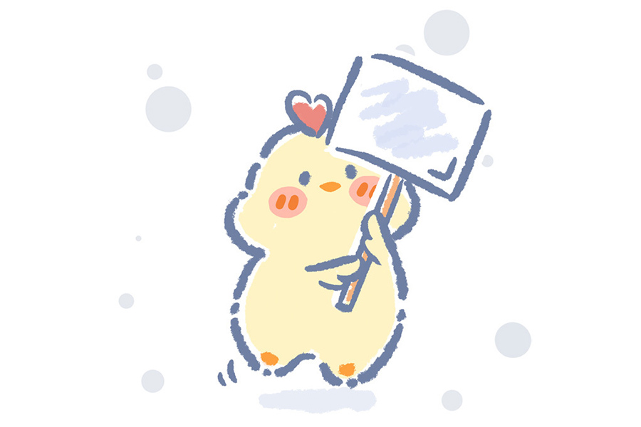 可爱的卡通十二生肖简笔画 十二生肖举牌照-图12