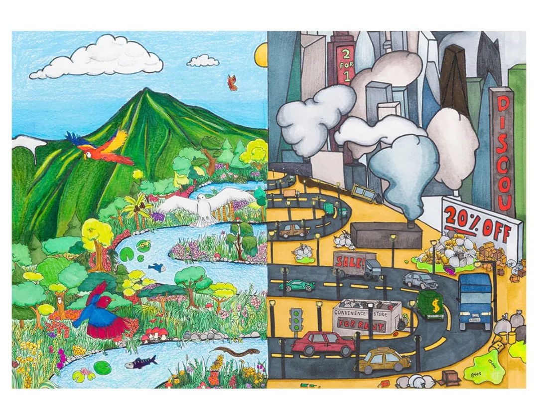 JQA国际环境儿童绘画大赛作品 运用可再生能源