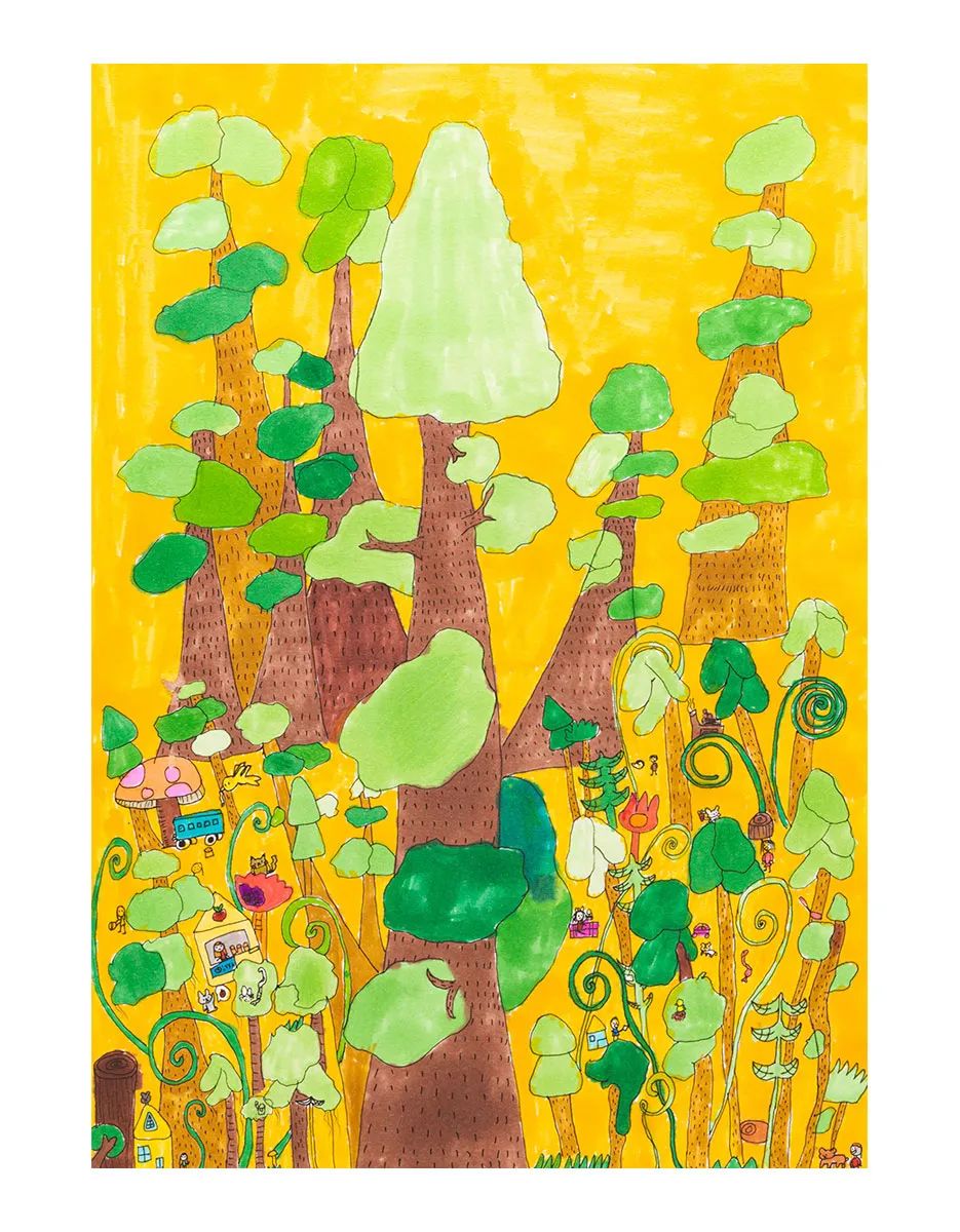 JQA国际环境儿童绘画大赛作品 保护野生生物