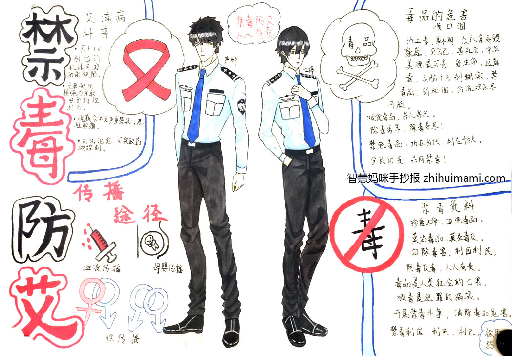 2022年国际禁毒日手抄报一等奖（8张）-图4