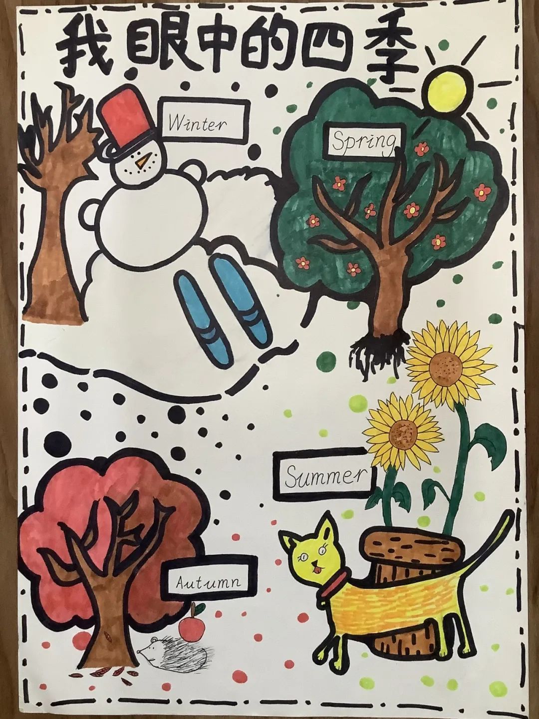 我眼中的四季主题儿童画（7张）-图4