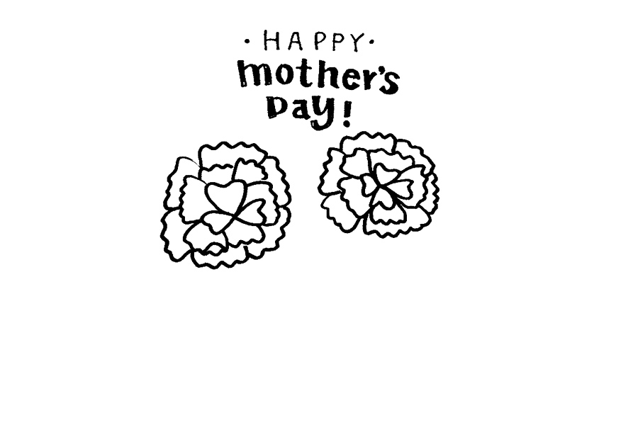 母情节送给妈妈的花 康乃馨怎么画-图3