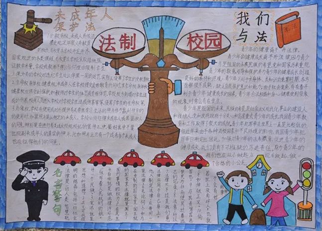 学习宪法手抄报绘画一等奖-图1