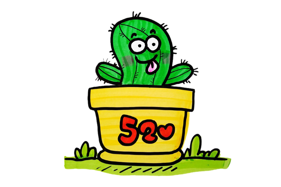 520情人节一组漂亮的简笔画素材-图4