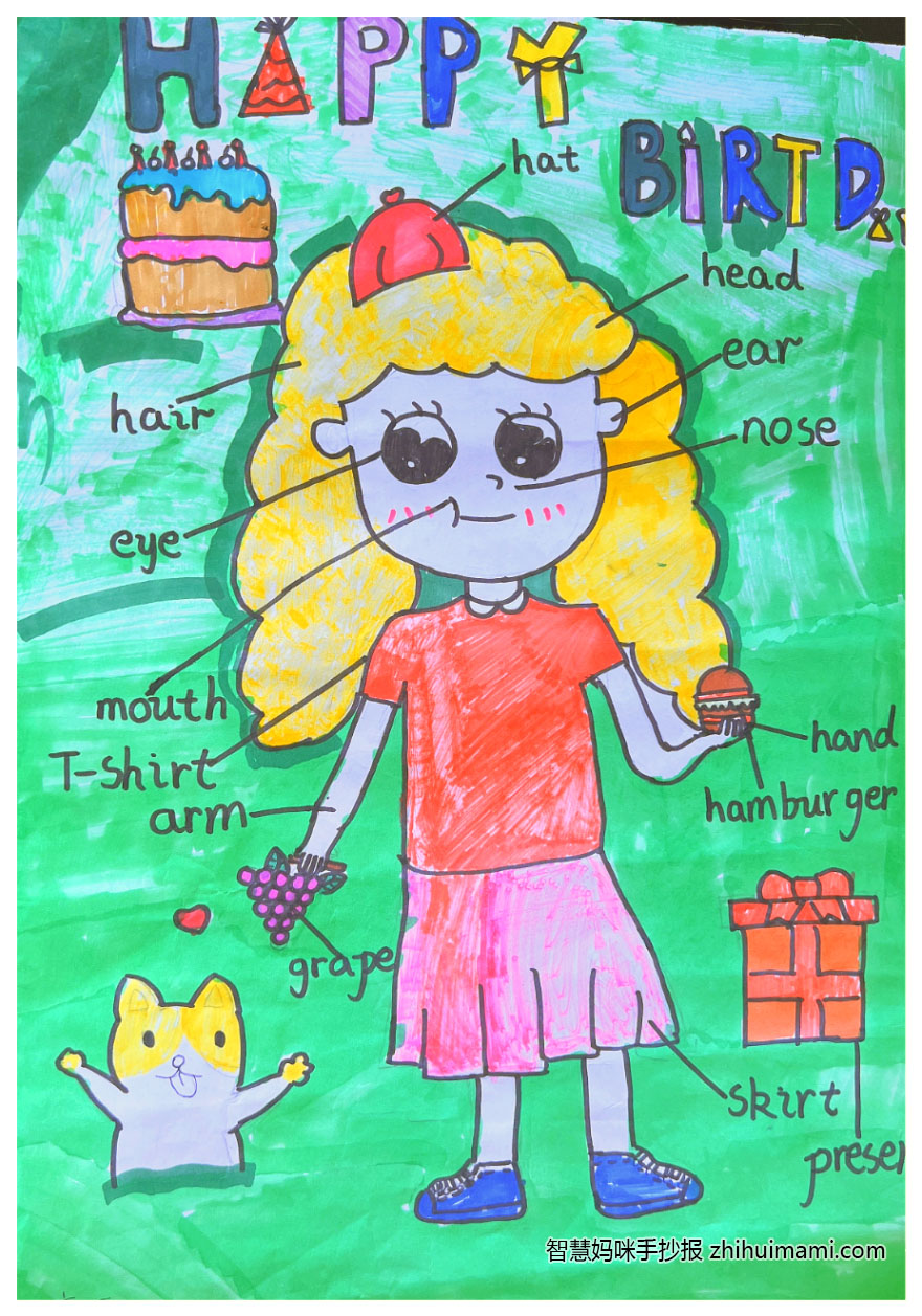 七年级趣味英语手抄报模板（7张）-图7