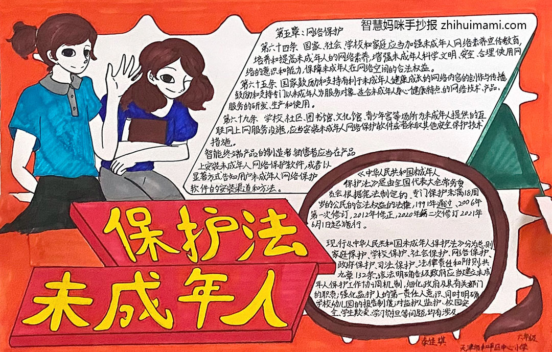 未成年人保护法手抄报绘画一等奖（7张）-图2