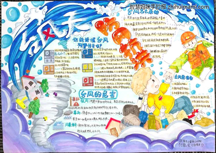 防汛安全知识手抄报-图1