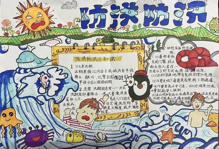 防汛安全手抄报的教程-图2