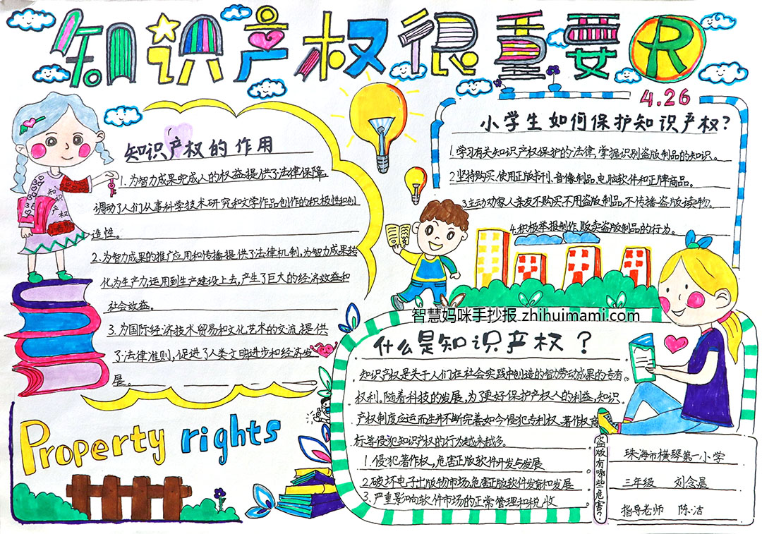关于知识产权的手抄报-图1
