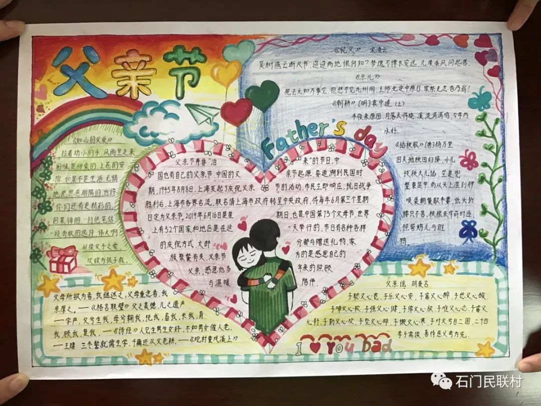 小学五年级父亲节手抄报一等奖-图1