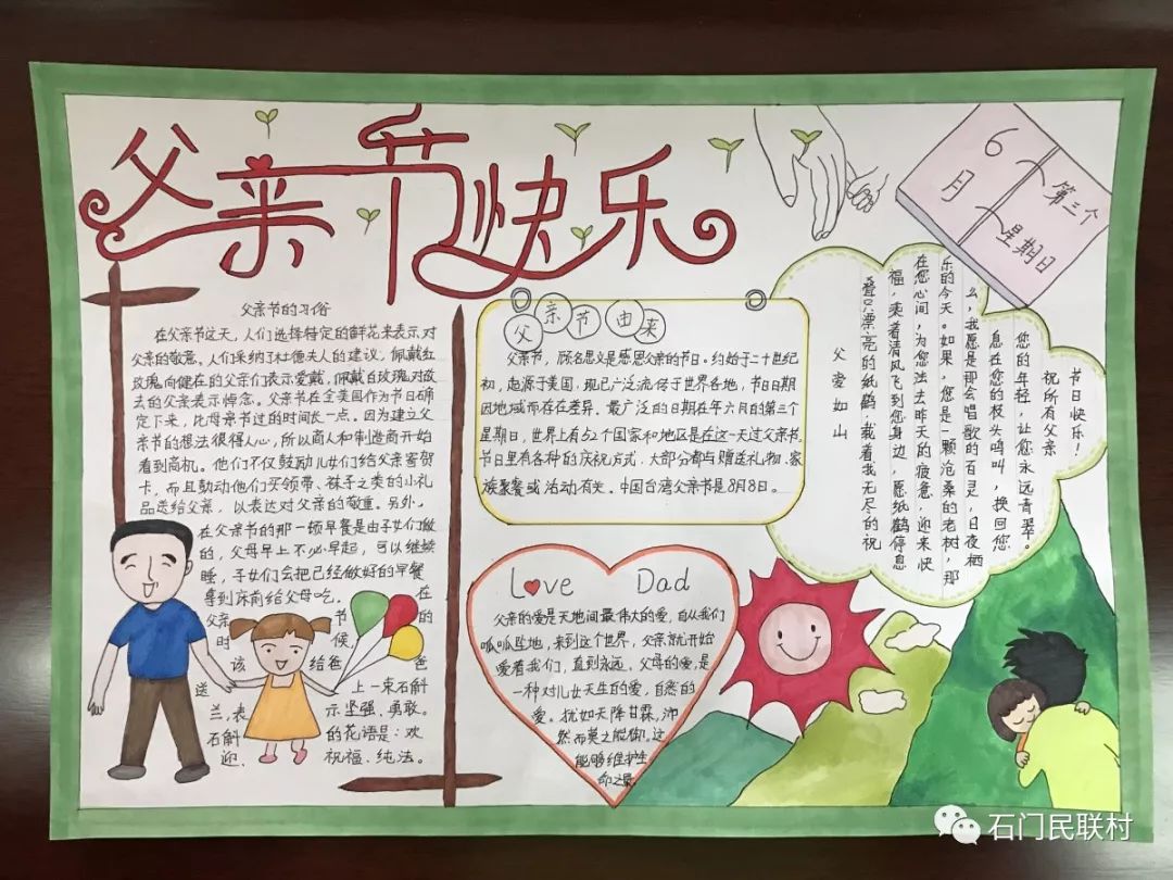 小学五年级父亲节手抄报一等奖-图2