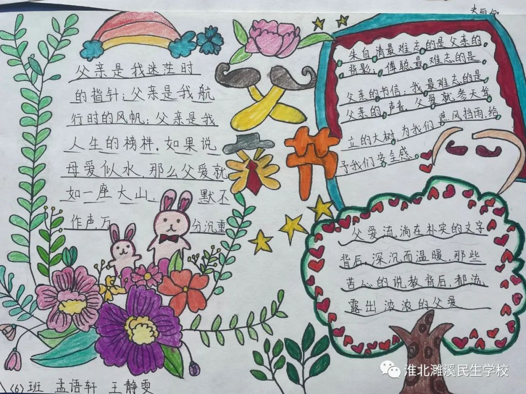 关于父亲节的手抄报怎么画-图3