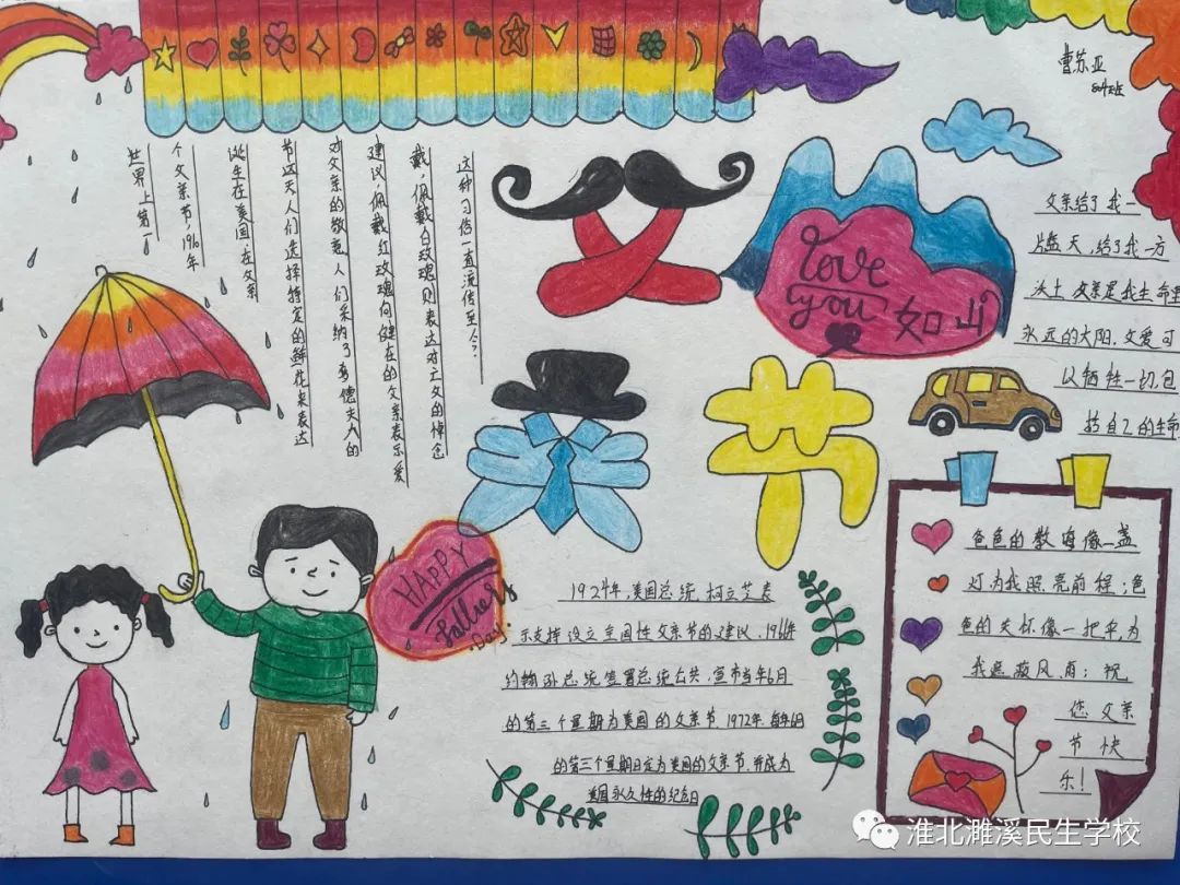 父亲节送给爸爸的手抄报-图2