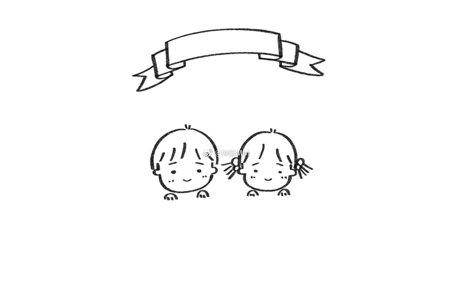 6.1party儿童节快乐简笔画-图6