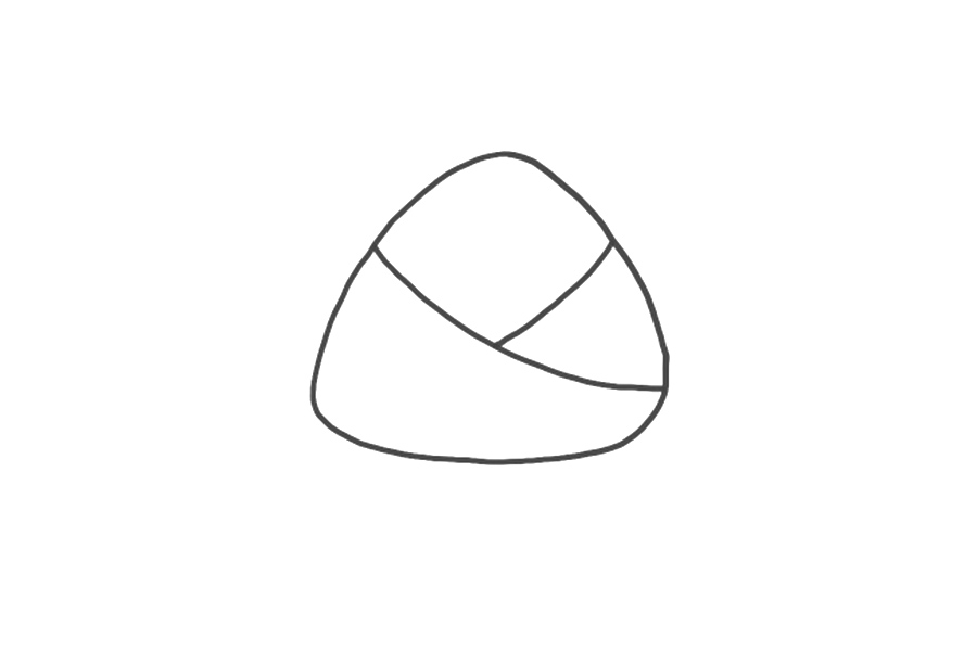 端午节快乐 简单可爱的端午粽子简笔画画法步骤-图2