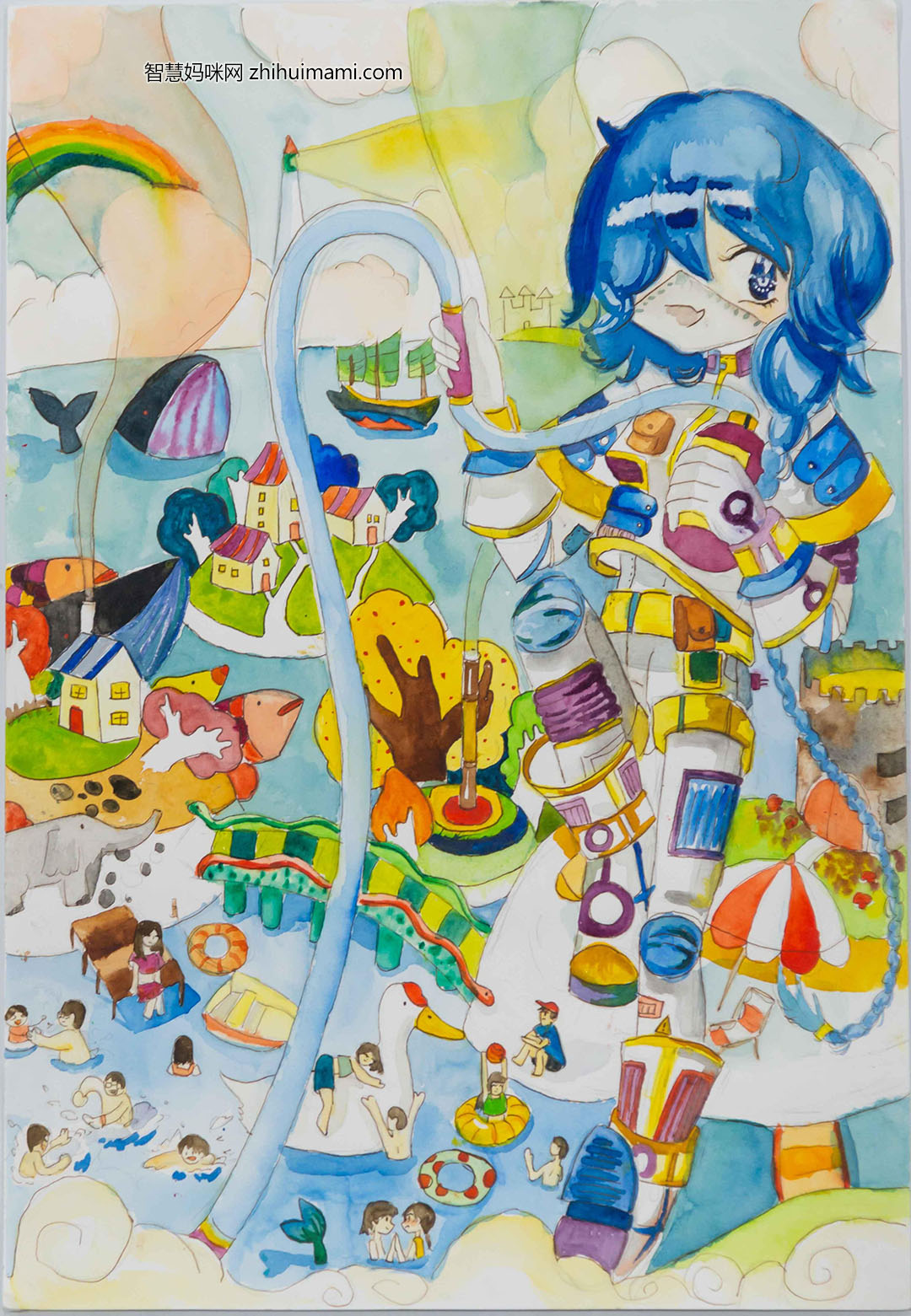 步骤7：郭小毛-共建清洁美丽世界-我设计的环保机器卫士