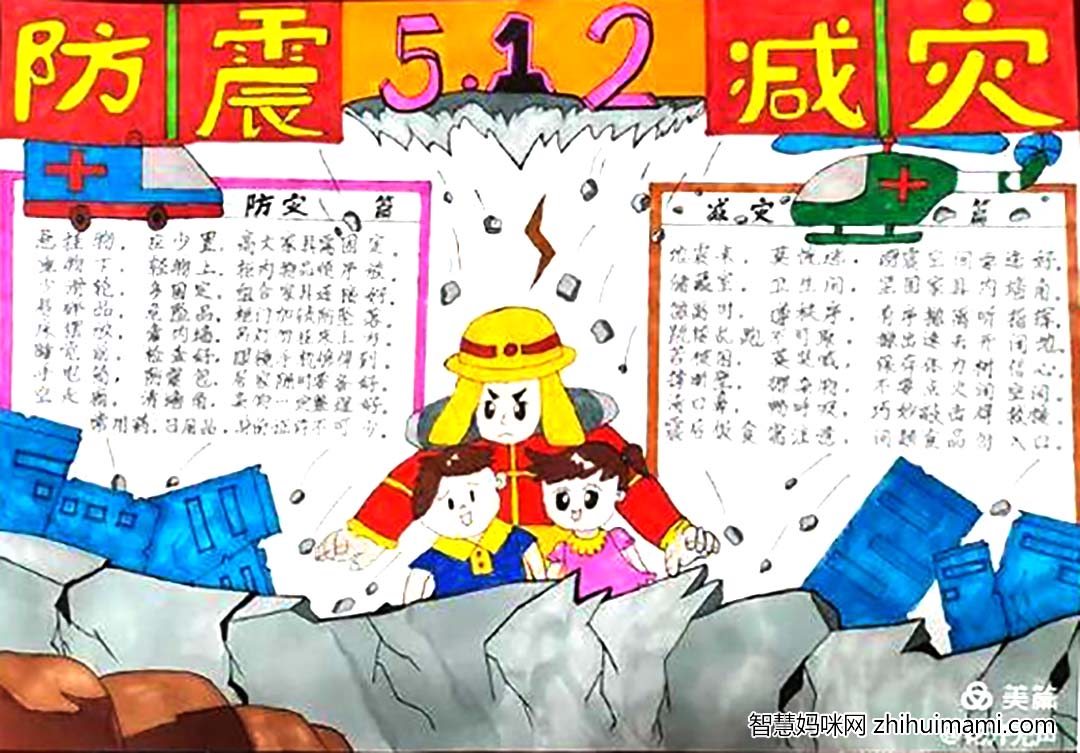 “减轻灾害风险，守护美好家园”512防灾减灾日手抄报精选-图2