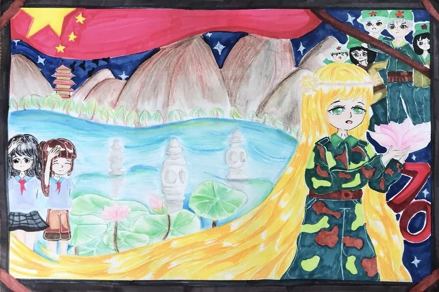 步骤1：《西子春红咏》西湖宛如一位仙子，飘渺神秘，又是胜似战国时的西施，倾国倾城。跟寻红军的脚步，感受西湖浓浓的红色记忆与春带来的《春红咏》。春带来了胜利与今日的安宁，带来了昔日浓浓的红色记忆。红军不怕远征难，春带胜利寻平安。西湖荷花别样红，绝为红色更为新。