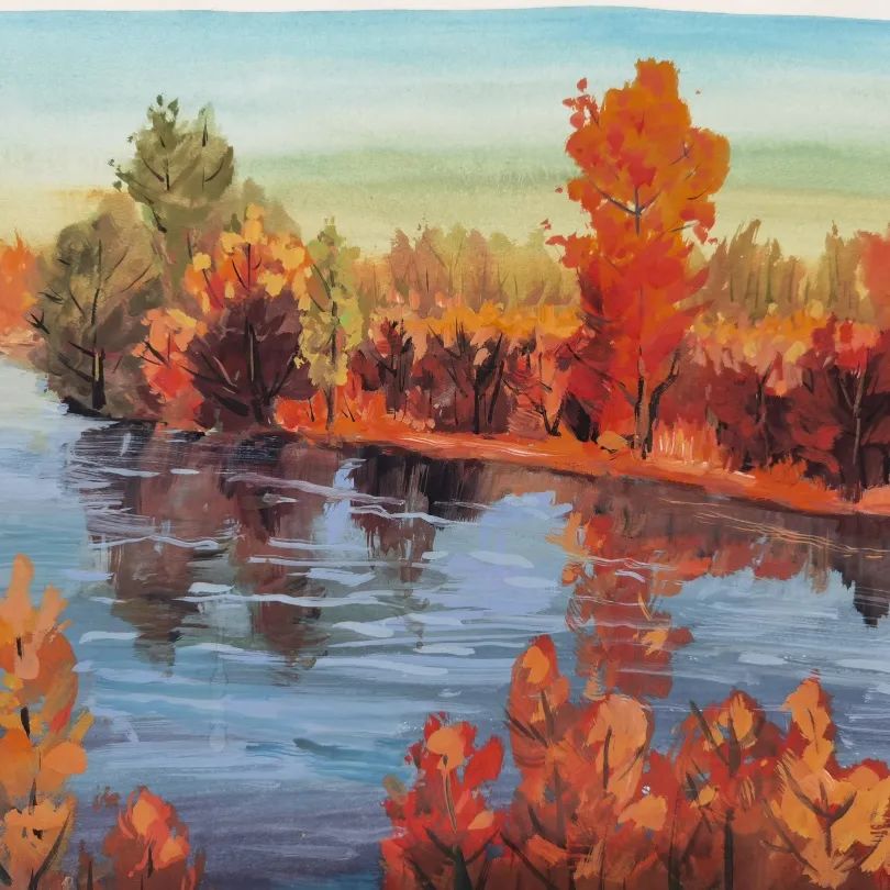 我和我的家乡主题绘画“画说巴彦淖尔”精选作品（12张）-图8