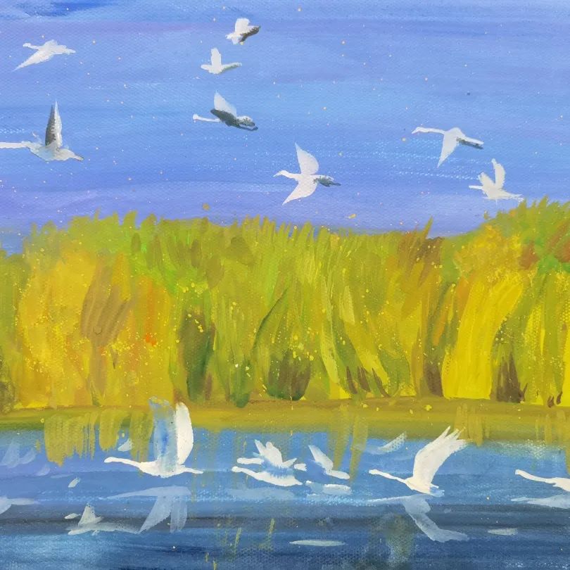 我和我的家乡主题绘画“画说巴彦淖尔”精选作品（12张）-图9