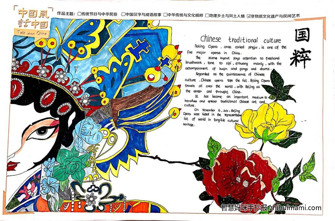 关于中华传统与文化精髓的英语手抄报（10张）-图4