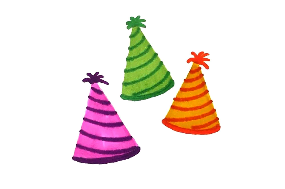 六一儿童节绘画素材 节日帽简笔画简单又漂亮-图8