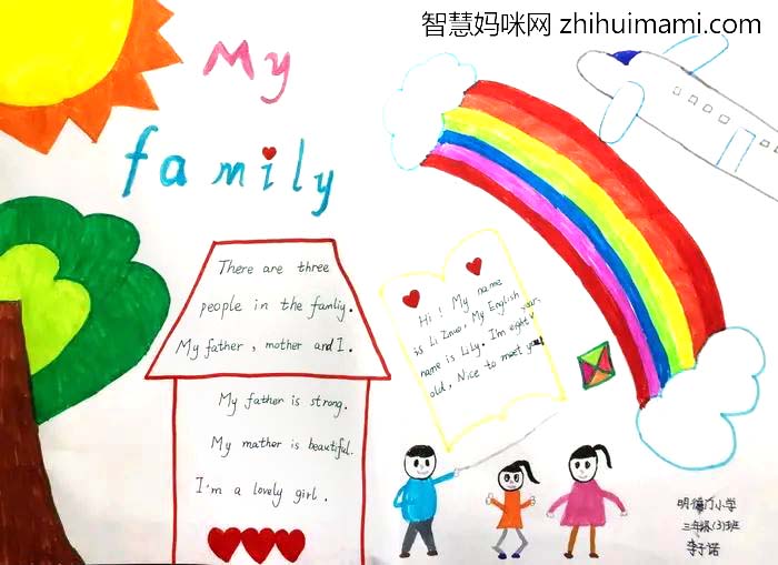 小学三年级英语学科手抄报一等奖6张-图5