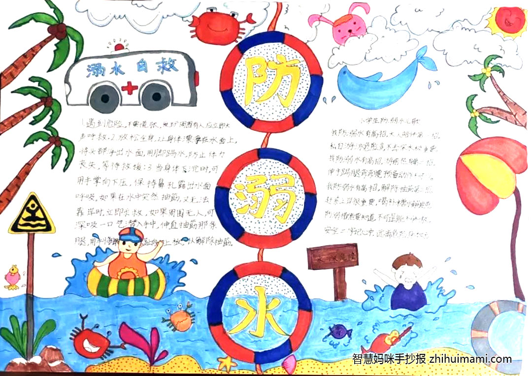 2022年防溺水手抄报一等奖（8张）-图2