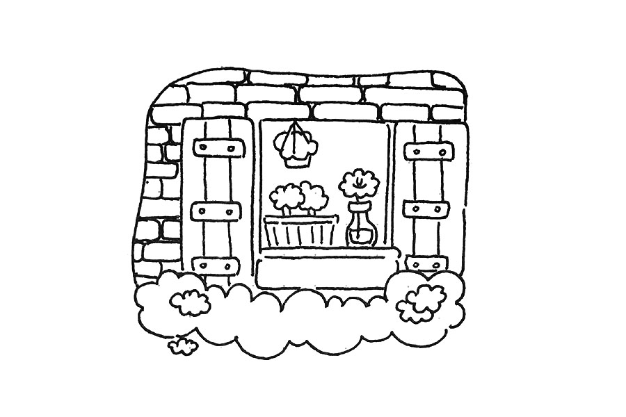 4张漂亮的窗户简笔画图片-图4