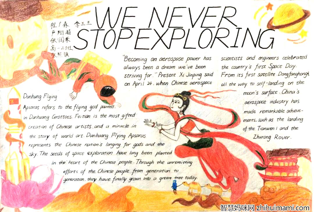 高一年级 中国梦英语手抄报模板7张-图2