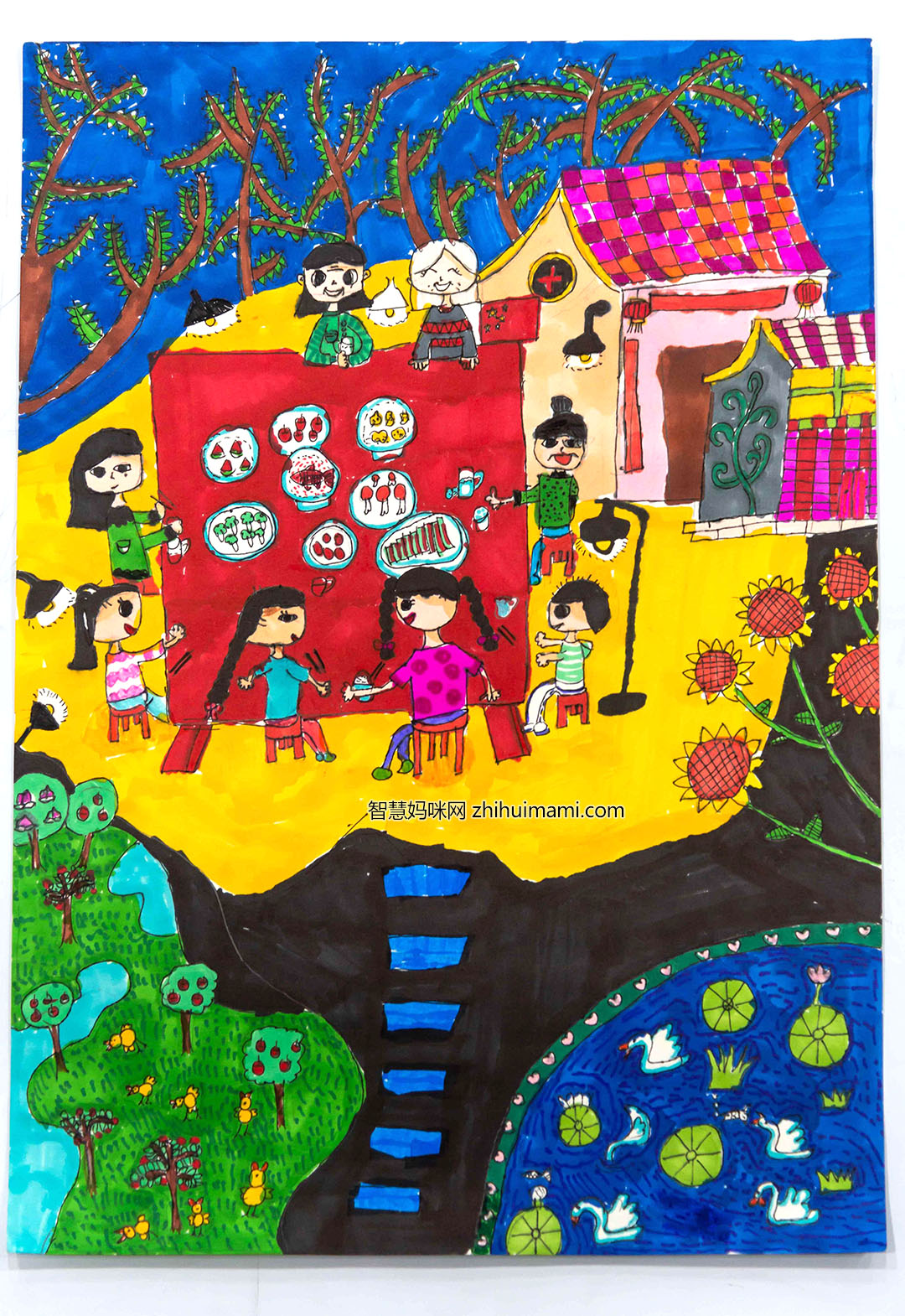 步骤1：王语涵-夜空下的晚餐