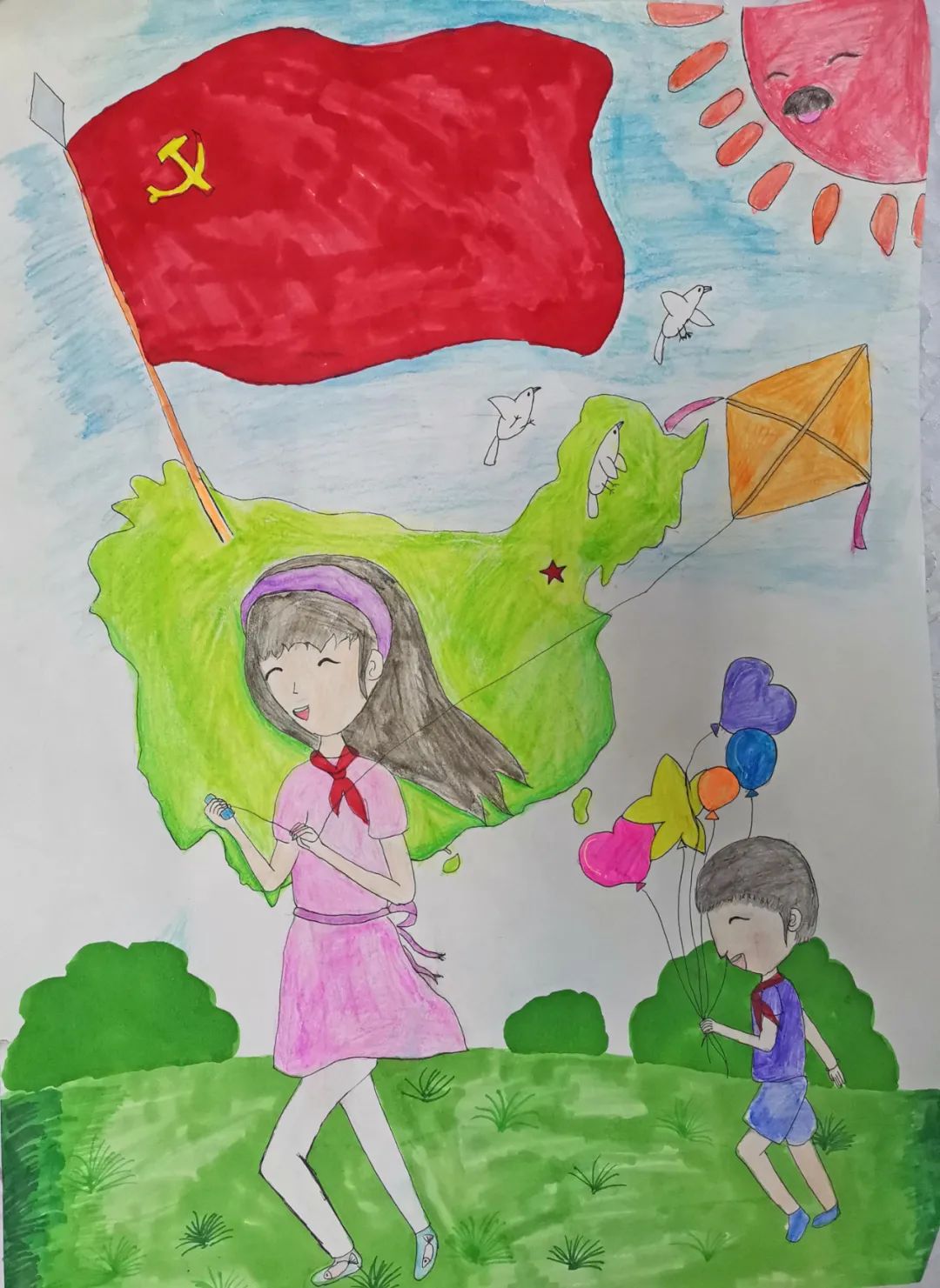 步骤1：美丽中国映童心