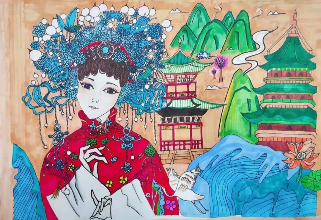 步骤4：京剧中的祖国