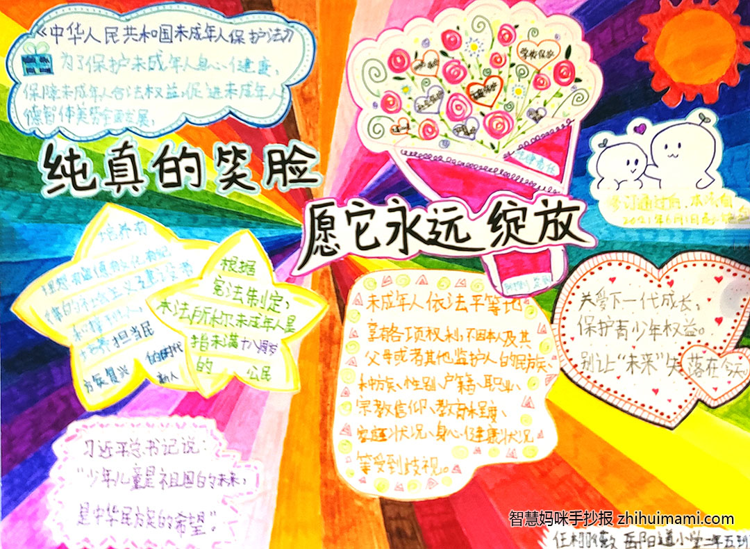 未成年人保护法宣传手抄报简单漂亮（7张）-图7