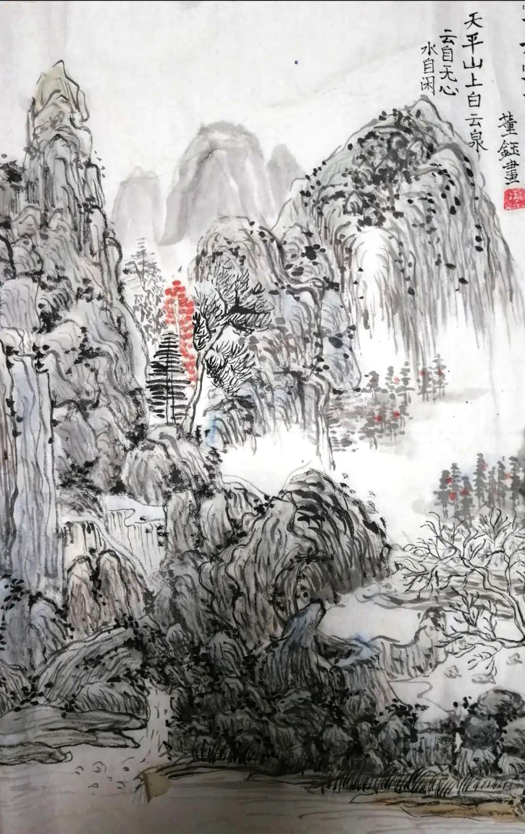 童心巧手诗配画 白云泉诗配画作品