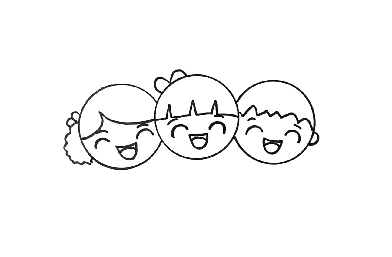 学画漂亮的儿童节简笔画 祝各国小朋友儿童节快乐！-图4