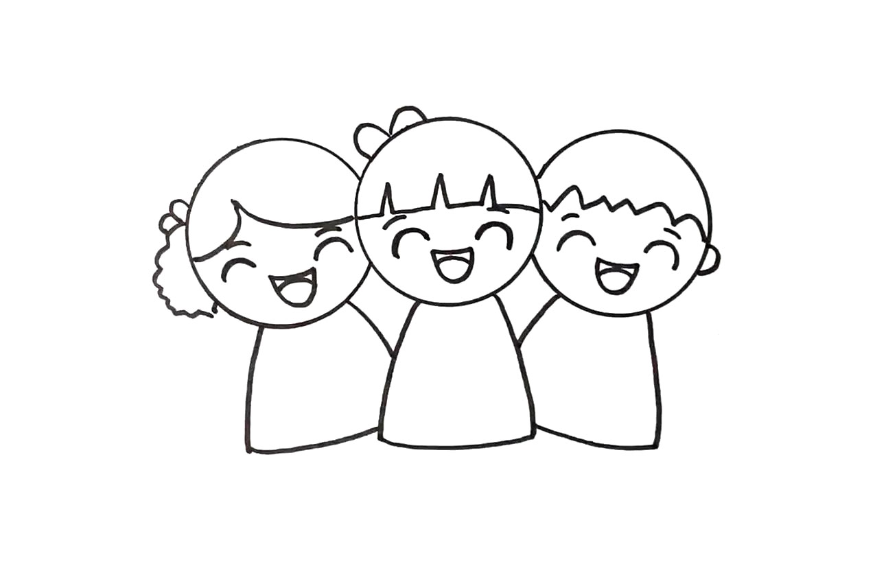 学画漂亮的儿童节简笔画 祝各国小朋友儿童节快乐！-图5