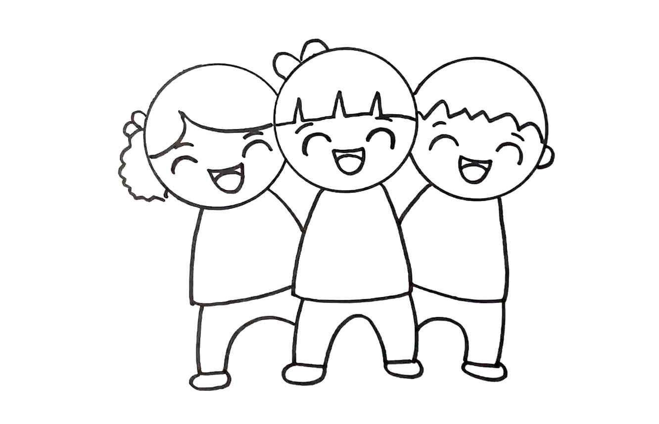 学画漂亮的儿童节简笔画 祝各国小朋友儿童节快乐！-图6