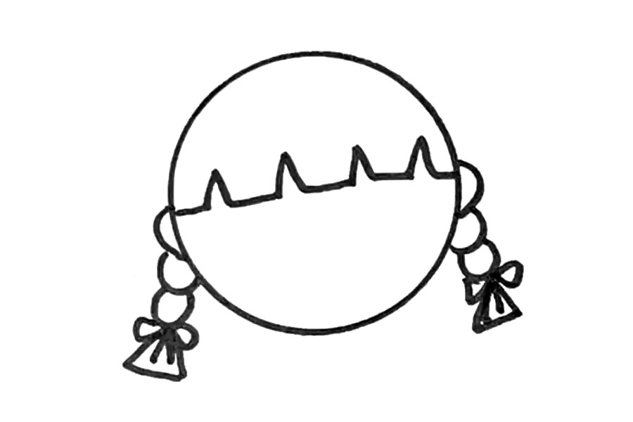 漂亮的儿童节简笔画，祝小朋友们节日快乐！-图2