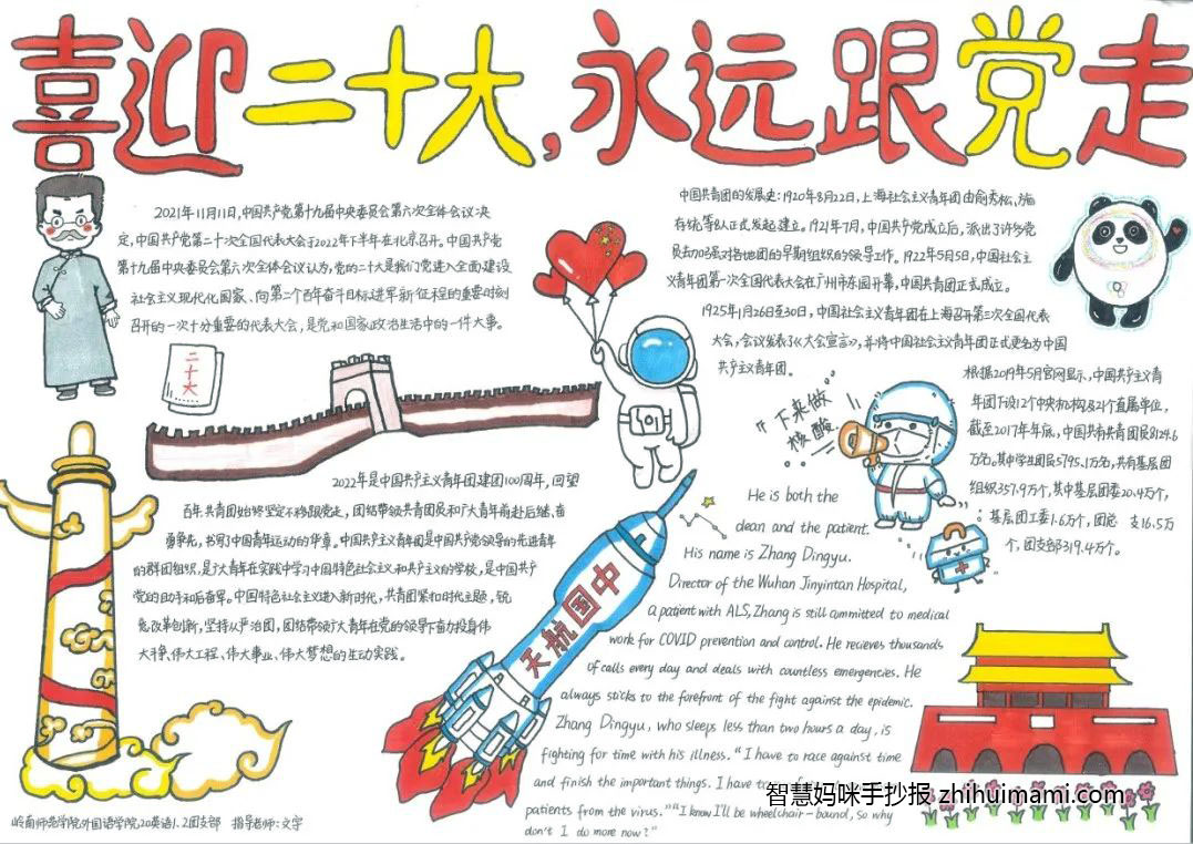 喜迎二十大手抄报内容怎么写-图1