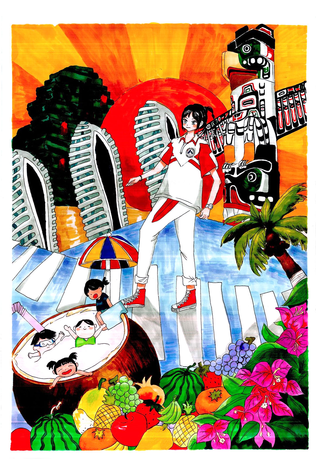 步骤4：缤纷鹿城